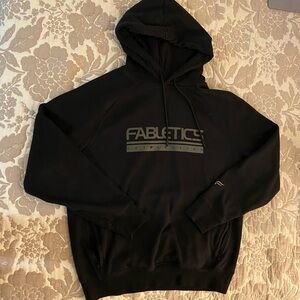 Black Fabletics Los Angeles Hoodie w/ strings and zip pockets large